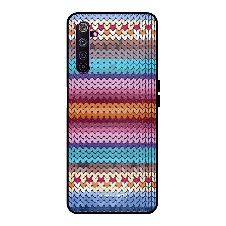 Woolen Metal Back Case for Realme 6 Pro