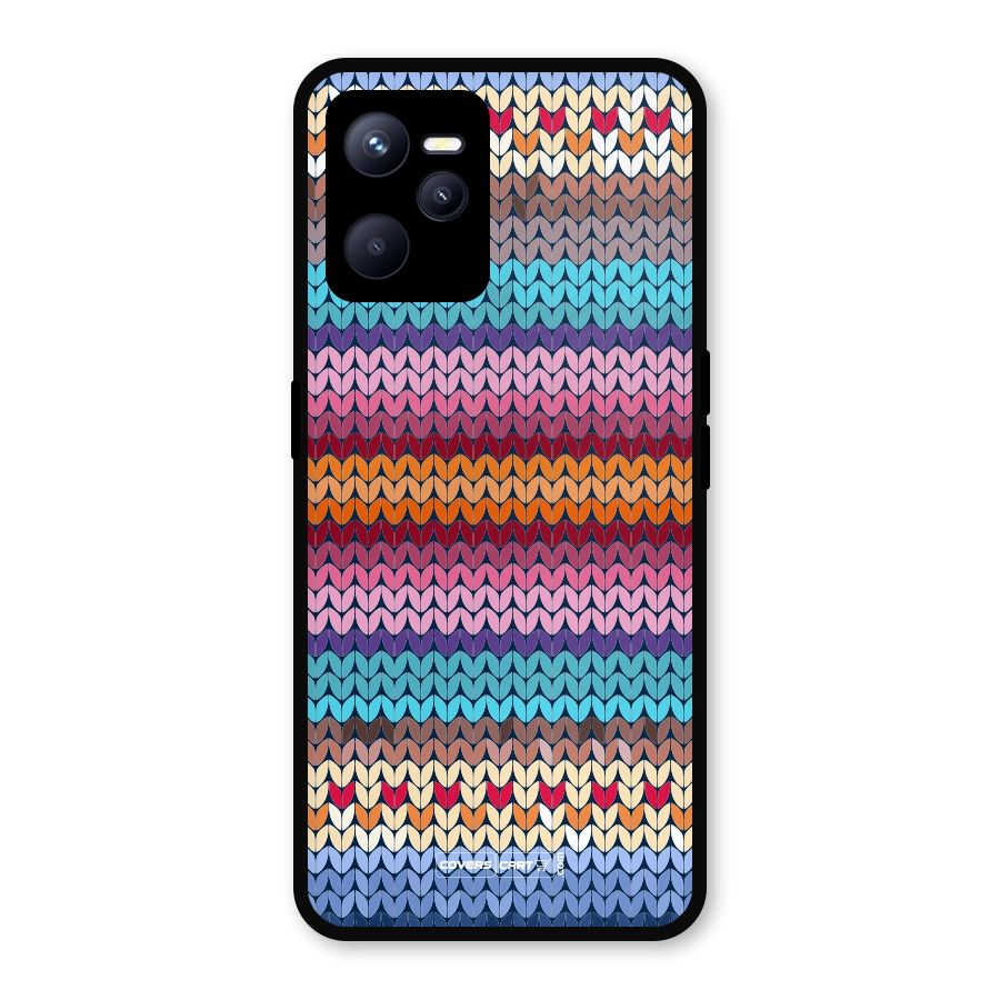 Woolen Metal Back Case for Realme C35
