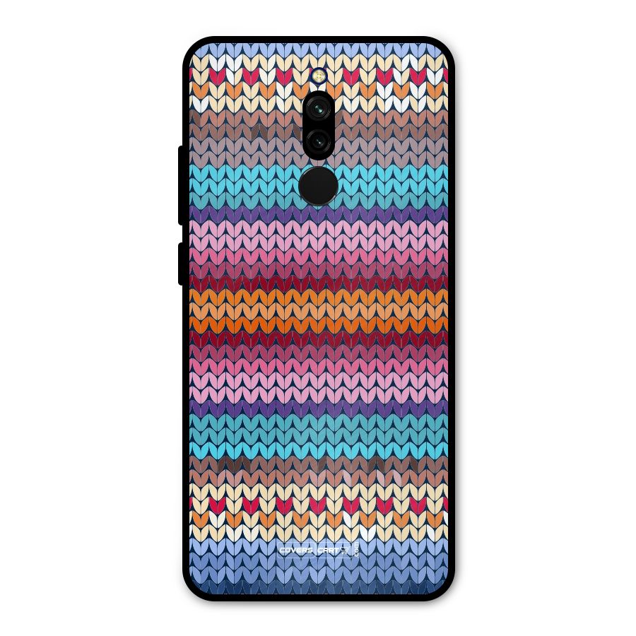 Woolen Metal Back Case for Redmi 8