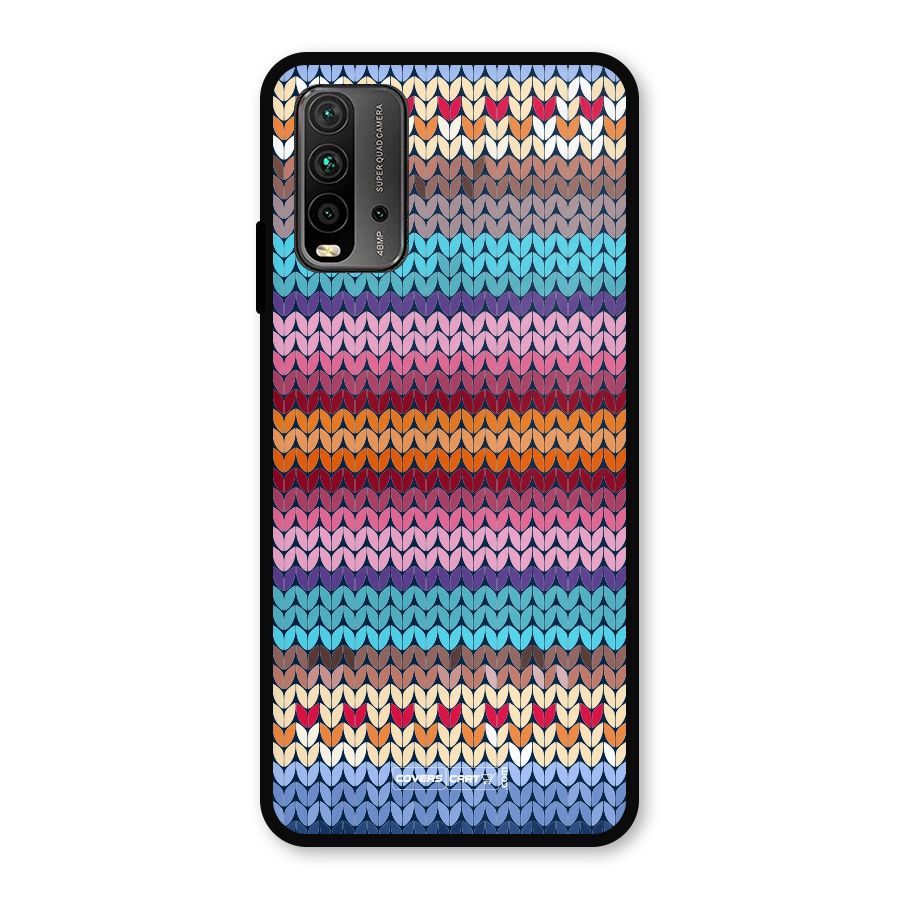 Woolen Metal Back Case for Redmi 9 Power