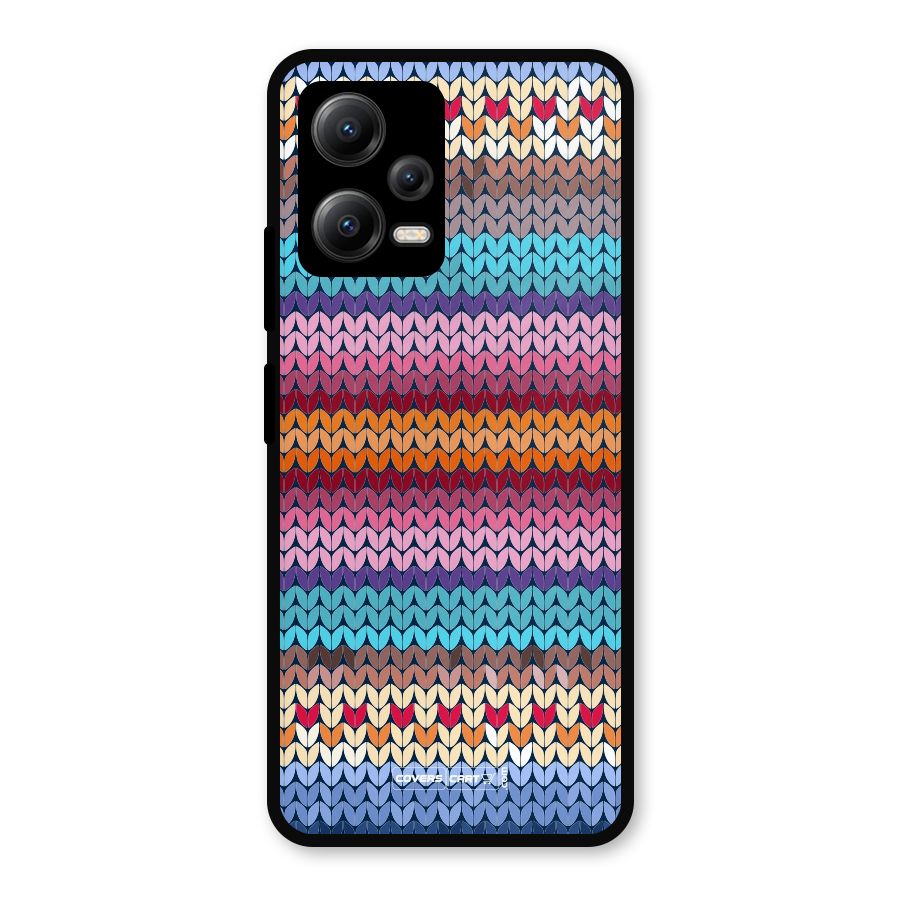 Woolen Metal Back Case for Redmi Note 12 5G