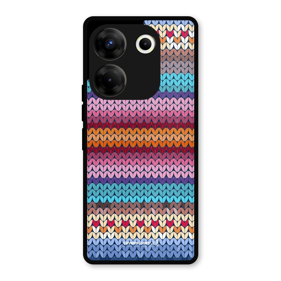 Woolen Metal Back Case for Tecno Camon 20