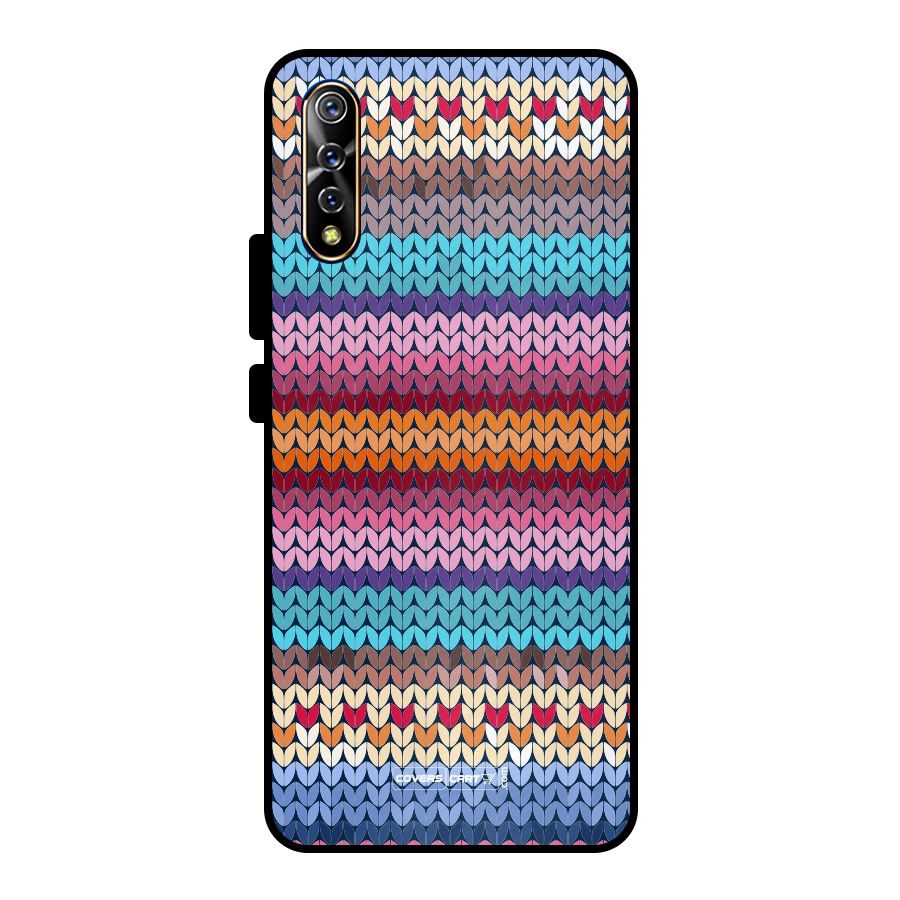 Woolen Metal Back Case for Vivo S1