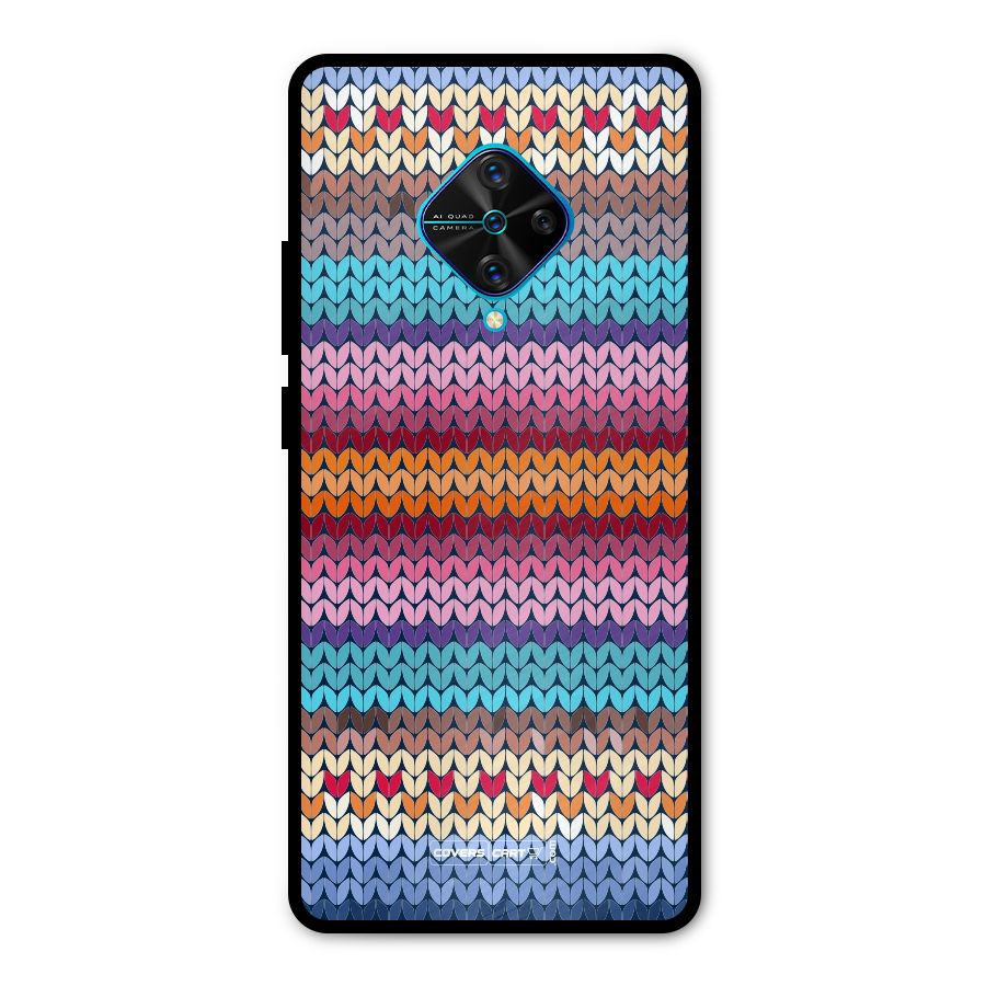 Woolen Metal Back Case for Vivo S1 Pro
