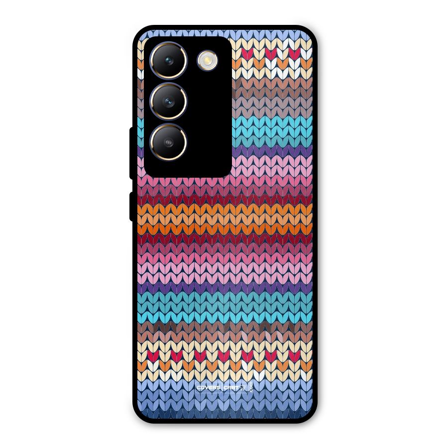 Woolen Metal Back Case for Vivo T3 5G