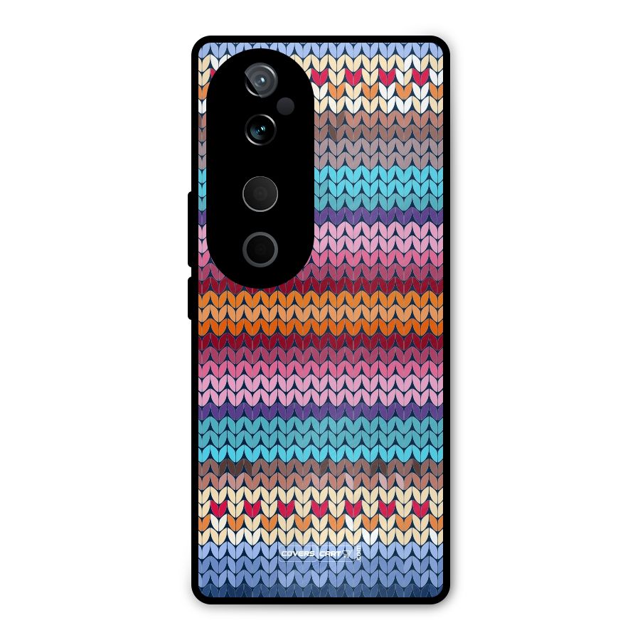 Woolen Metal Back Case for Vivo T3 Ultra