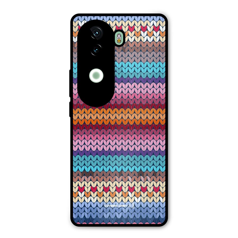 Woolen Metal Back Case for Vivo V40e