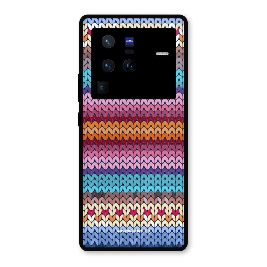 Woolen Metal Back Case for Vivo X80 Pro