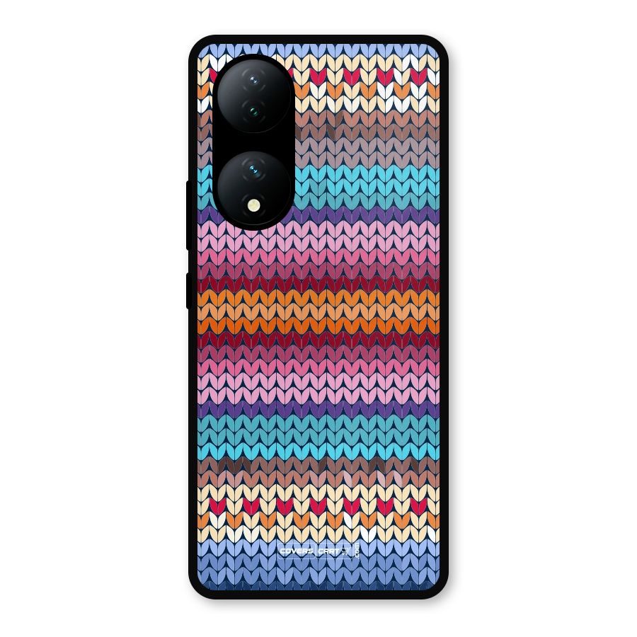 Woolen Metal Back Case for Vivo Y100a