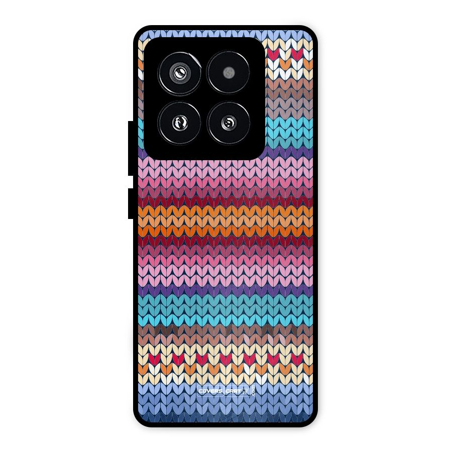 Woolen Metal Back Case for Xiaomi 14 Pro