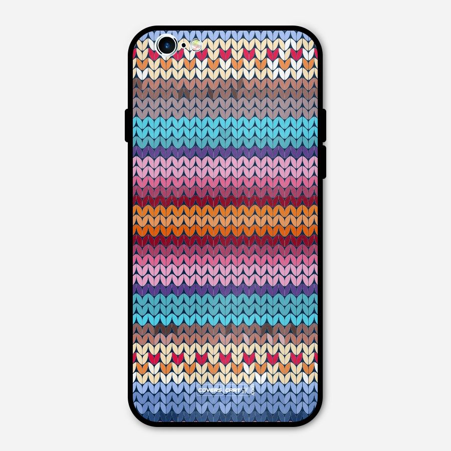 Woolen Metal Back Case for iPhone 6 6s