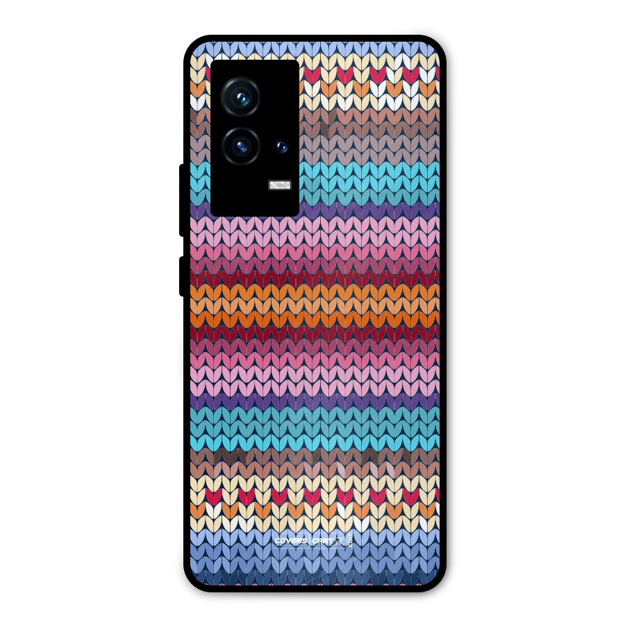 Woolen Metal Back Case for iQOO 9 5G