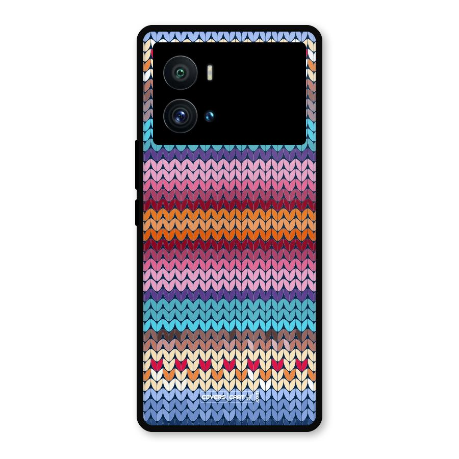Woolen Metal Back Case for iQOO 9 Pro