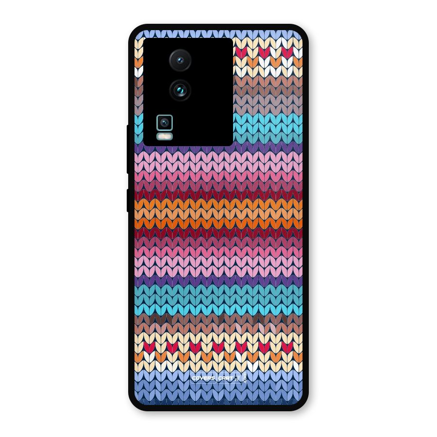 Woolen Metal Back Case for iQOO Neo 7