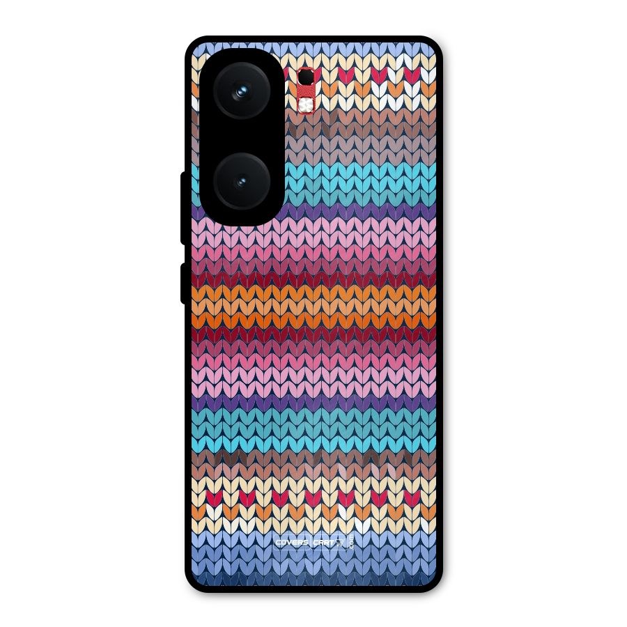 Woolen Metal Back Case for iQOO Neo 9 Pro