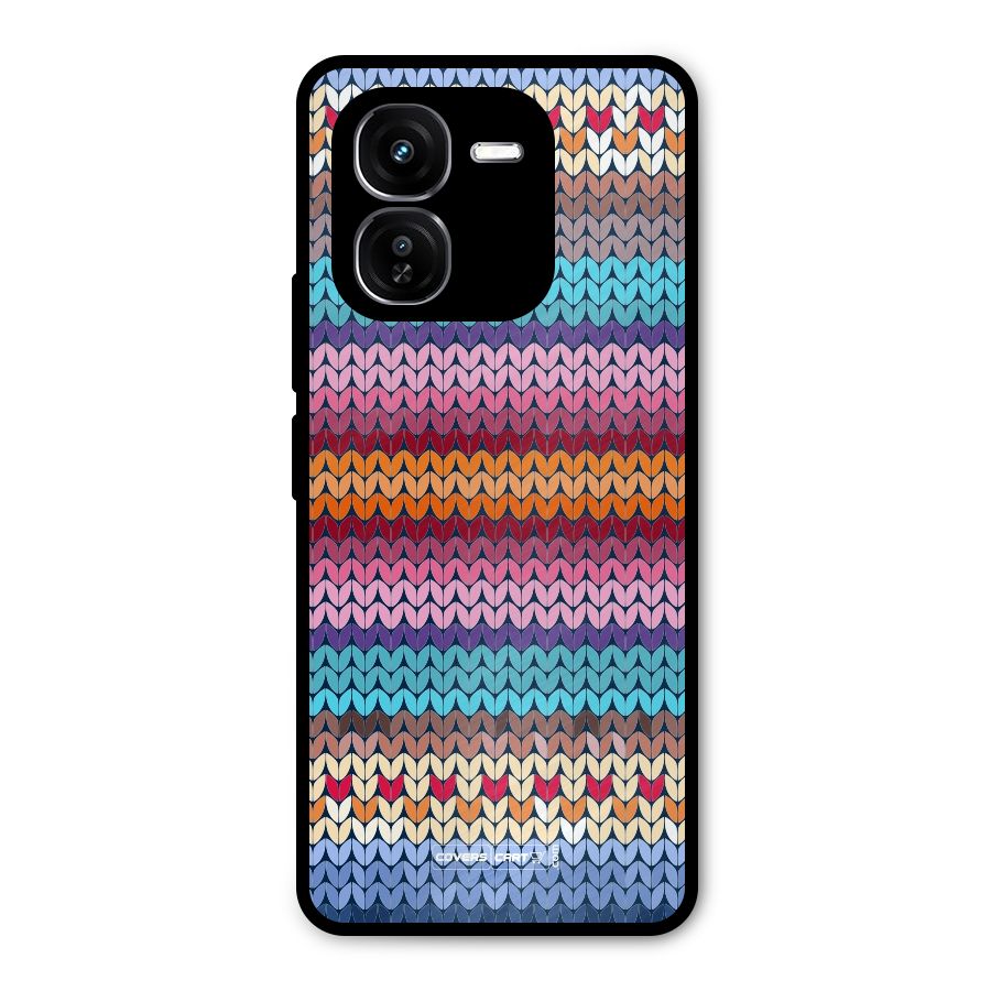 Woolen Metal Back Case for iQOO Z9x