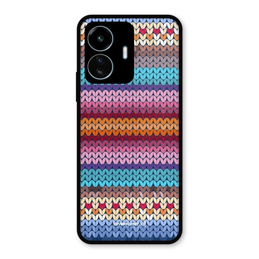 Woolen Metal Back Case for vivo iQOO Z6 Lite 5G