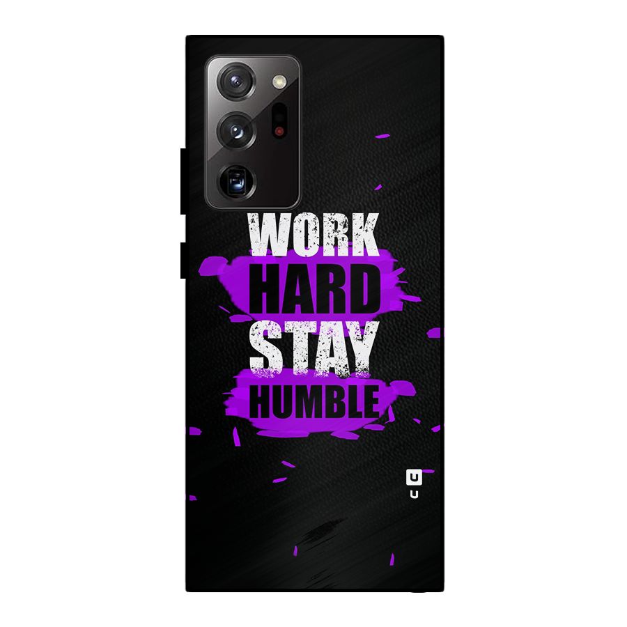 Work Hard Stay Humble Metal Back Case for Galaxy Note 20 Ultra