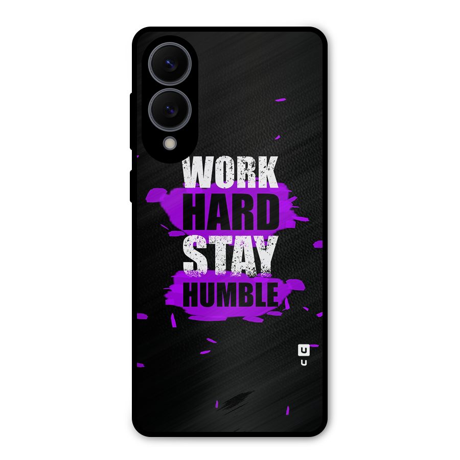 Work Hard Stay Humble Metal Back Case for Galaxy S25 Edge