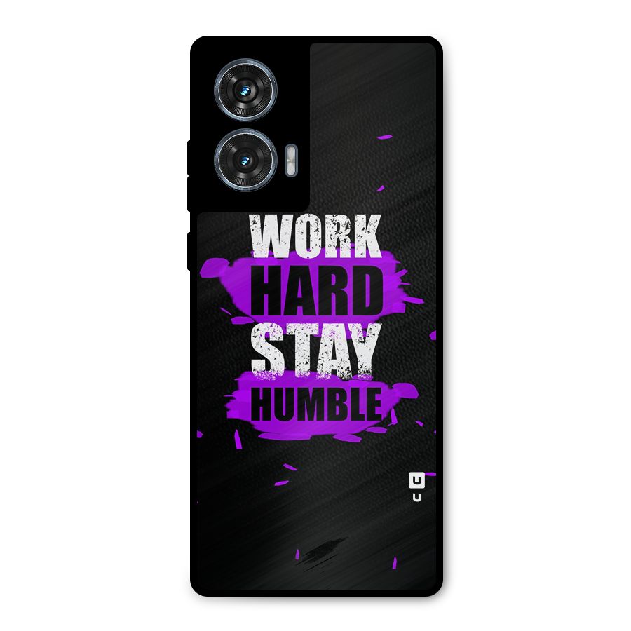 Work Hard Stay Humble Metal Back Case for Motorola G96