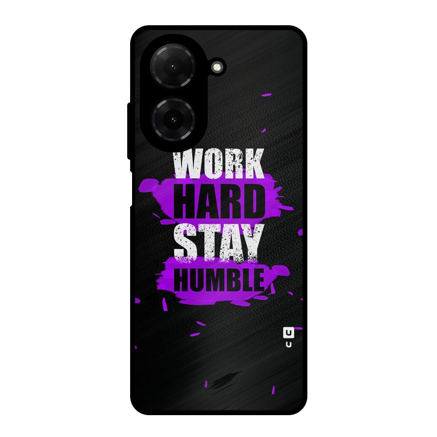 Work Hard Stay Humble Metal Back Case for Poco C71