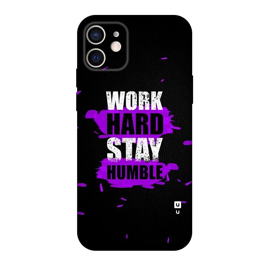 Work Hard Stay Humble Original Polycarbonate Back Case for iPhone 12