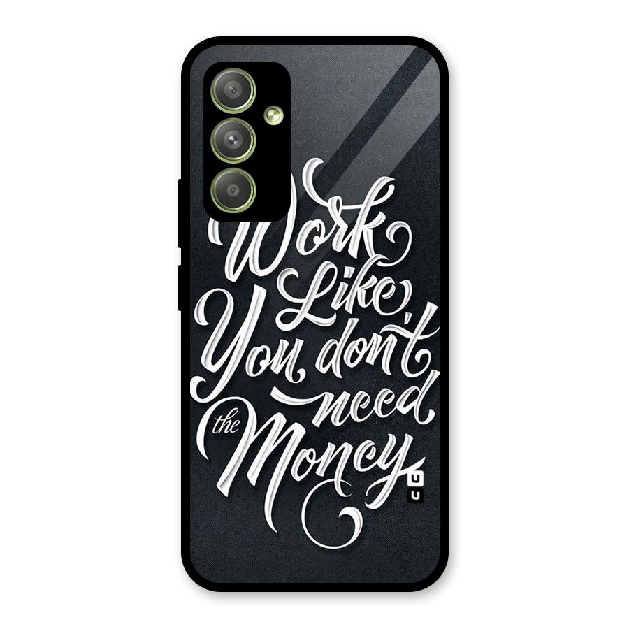 Work Like King Glass Back Case for Galaxy A54