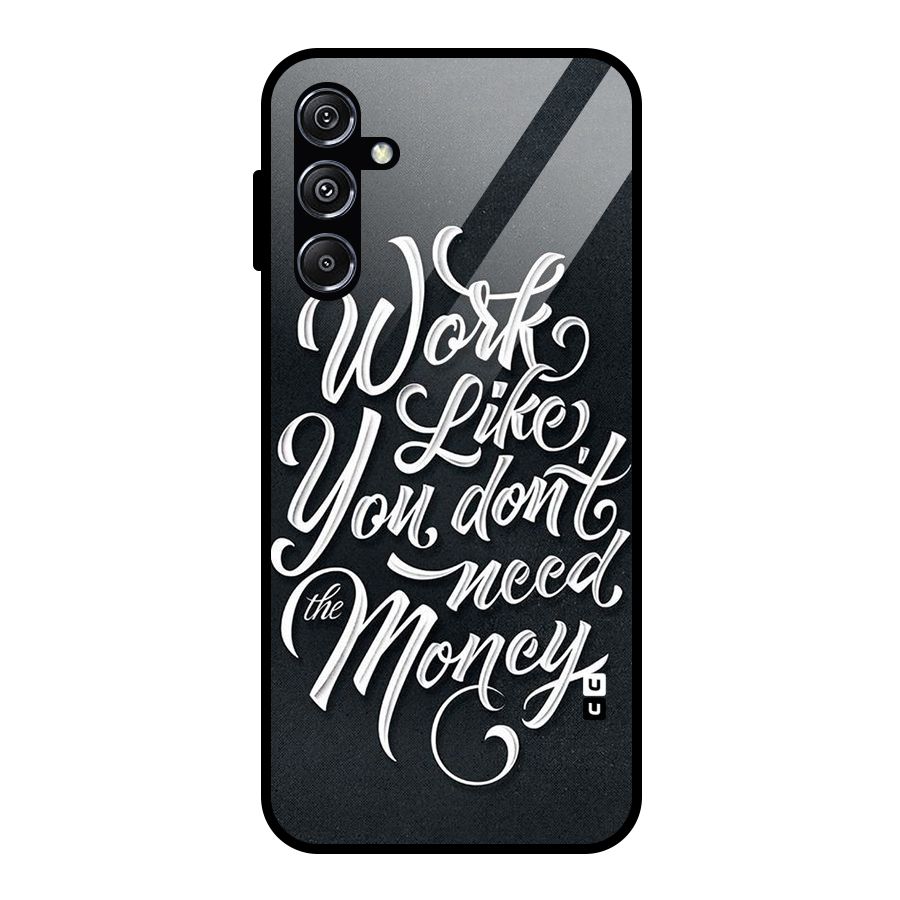 Work Like King Glass Back Case for Galaxy M34 5G