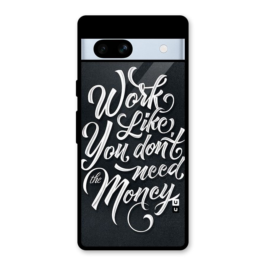 Work Like King Glass Back Case for Google Pixel 7a
