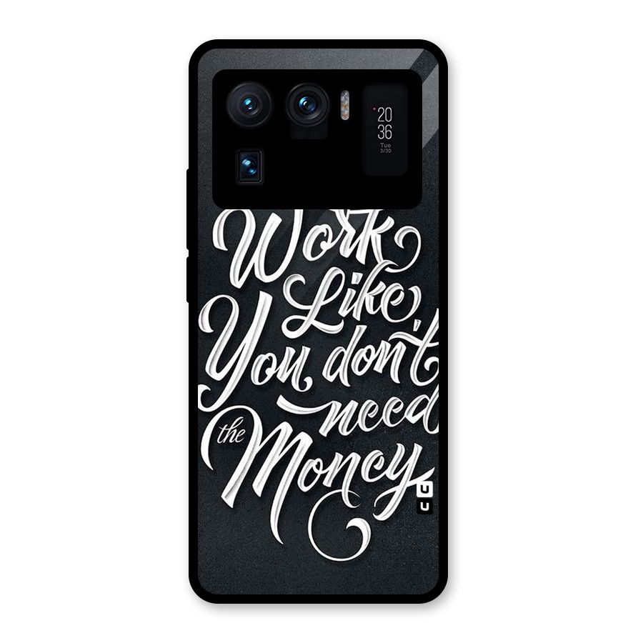 Work Like King Glass Back Case for Mi 11 Ultra