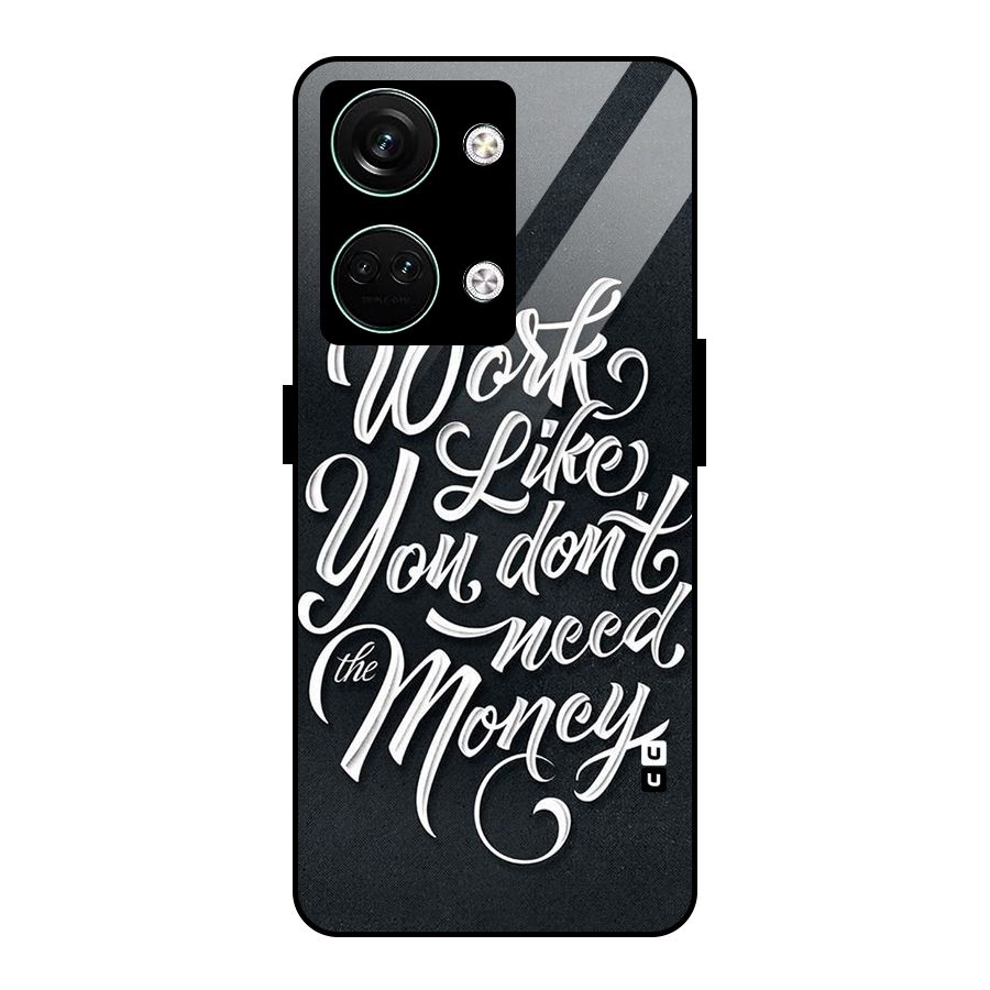 Work Like King Glass Back Case for Oneplus Nord 3