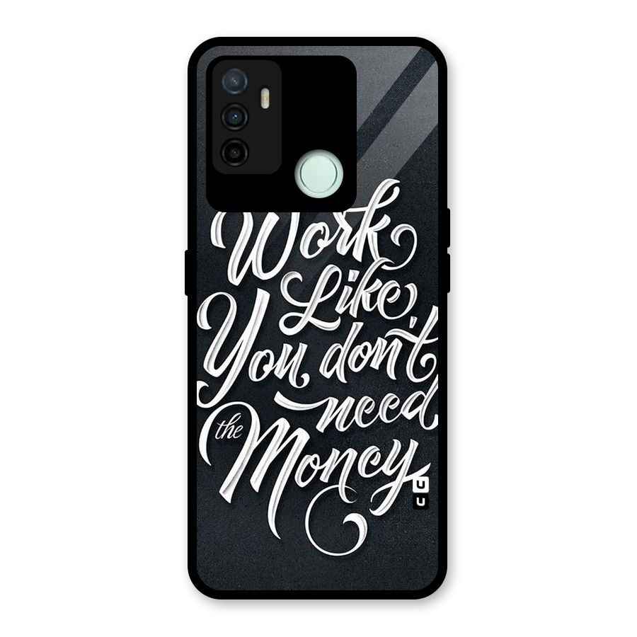 Work Like King Glass Back Case for Oppo A53