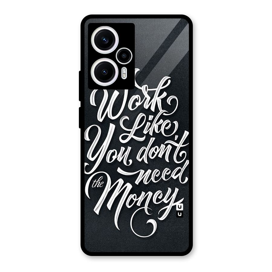 Work Like King Glass Back Case for Poco F5