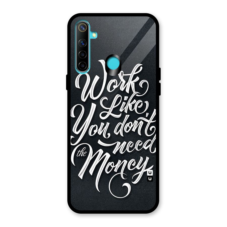 Work Like King Glass Back Case for Realme 5