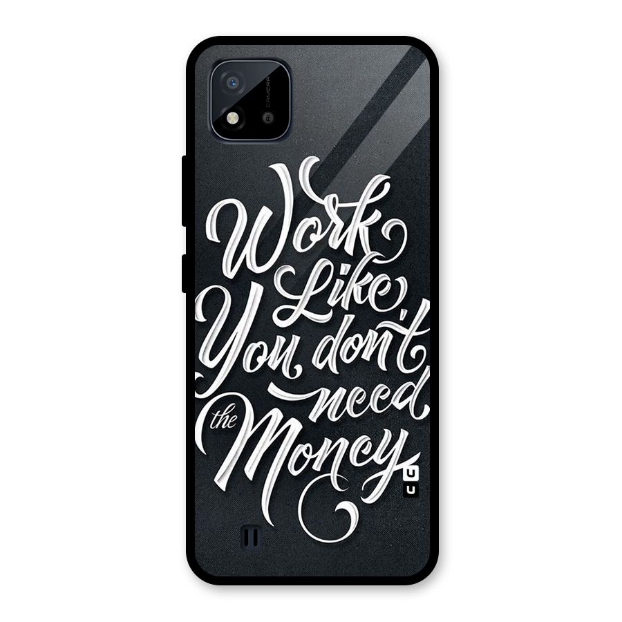 Work Like King Glass Back Case for Realme C11 2021