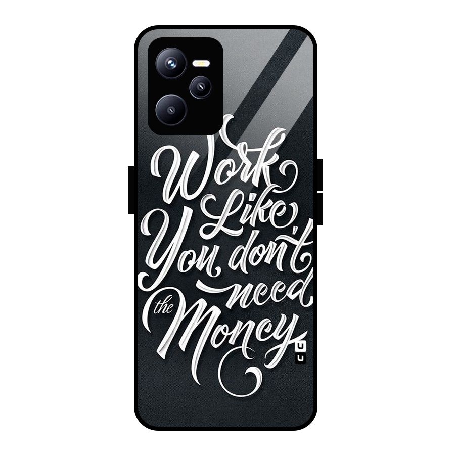 Work Like King Glass Back Case for Realme C35