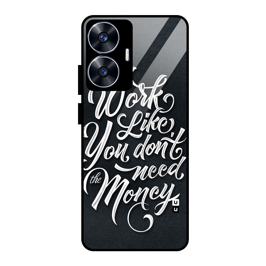 Work Like King Glass Back Case for Realme Narzo N55