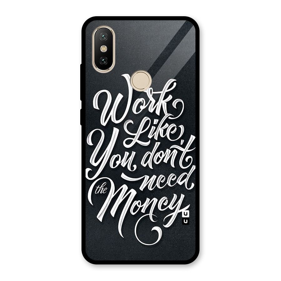Work Like King Glass Back Case for Redmi A2