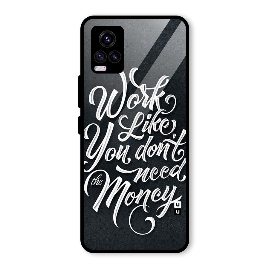 Work Like King Glass Back Case for Vivo V20 2021