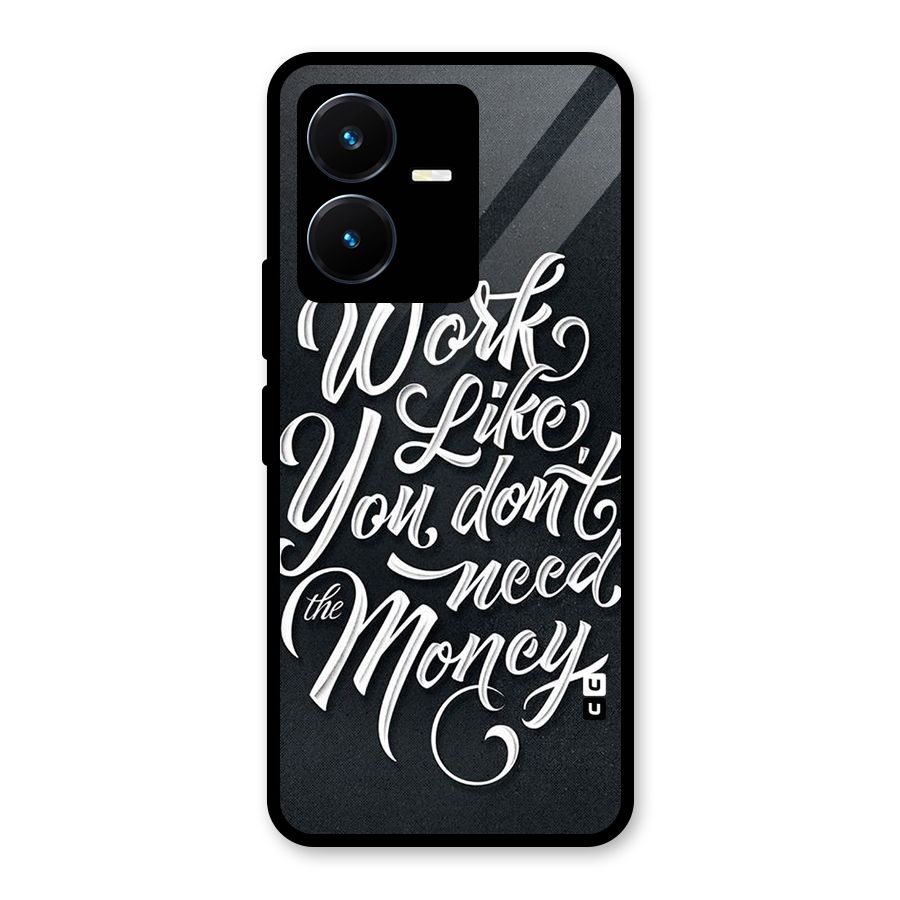 Work Like King Glass Back Case for Vivo Y22s