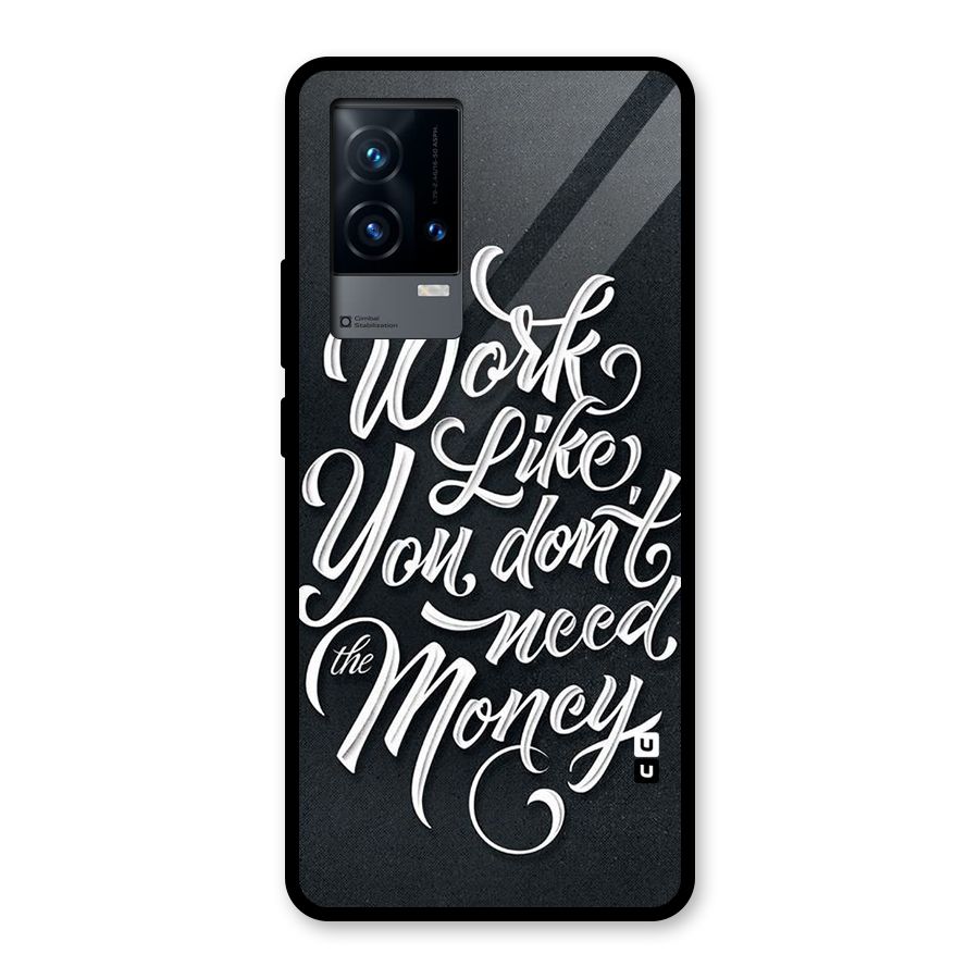 Work Like King Glass Back Case for iQOO 9 5G