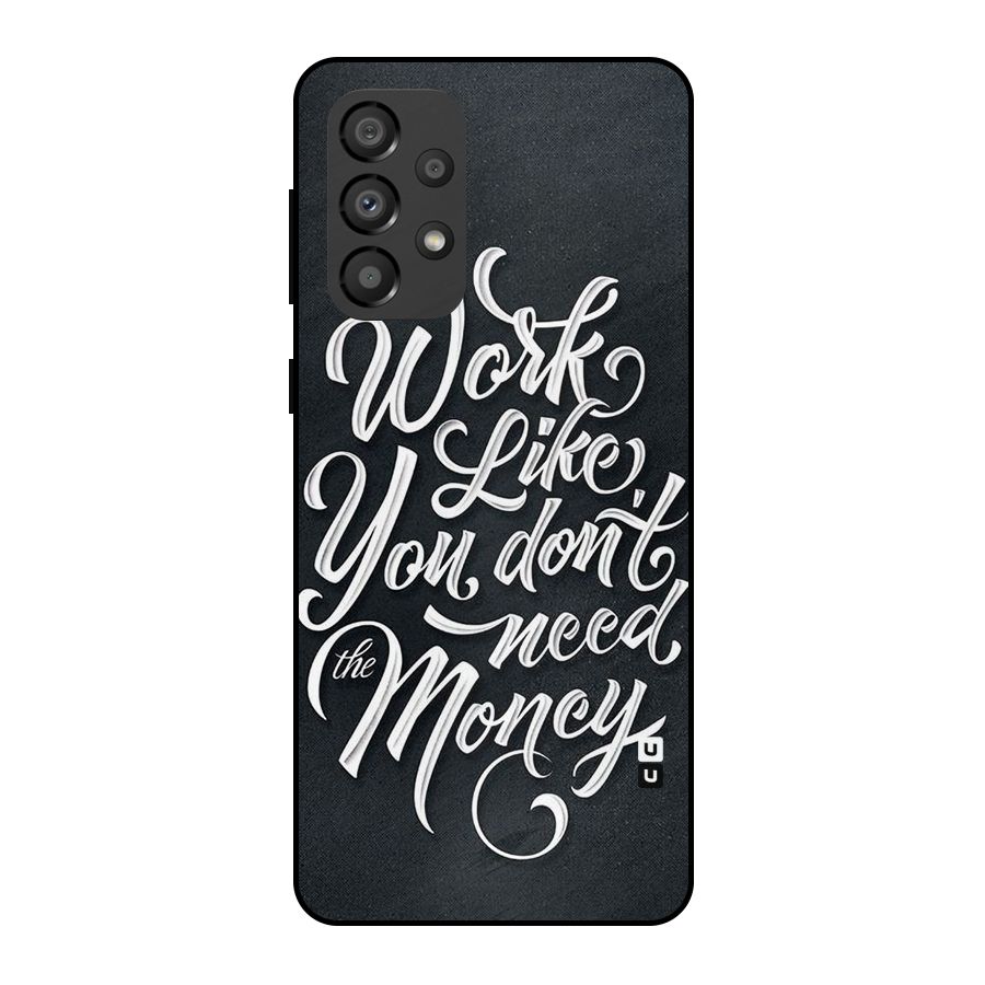 Work Like King Metal Back Case for Galaxy A33 5G