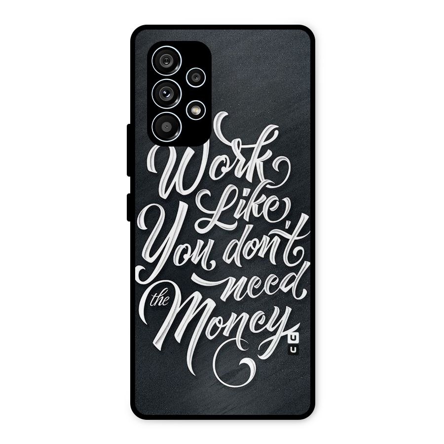 Work Like King Metal Back Case for Galaxy A53 5G