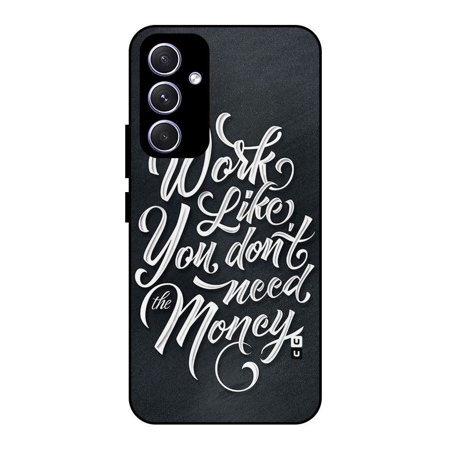Work Like King Metal Back Case for Galaxy A54