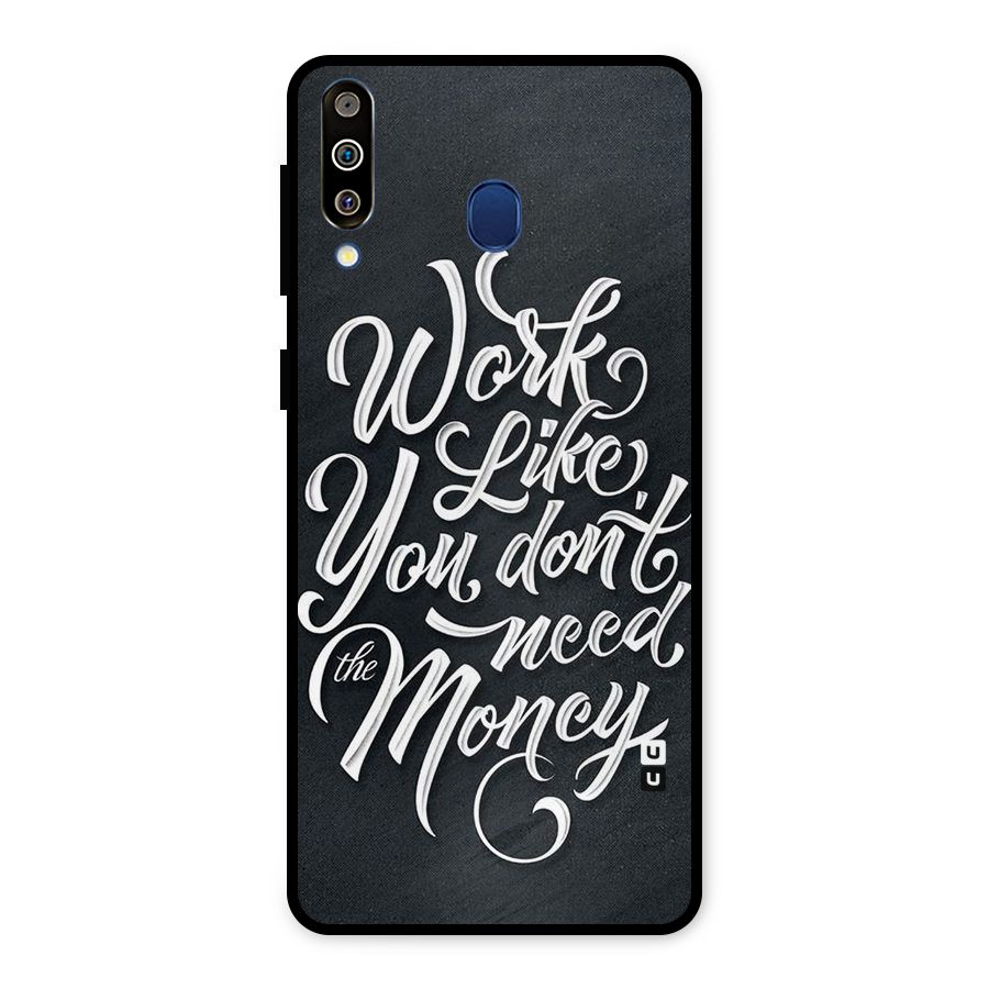 Work Like King Metal Back Case for Galaxy M30