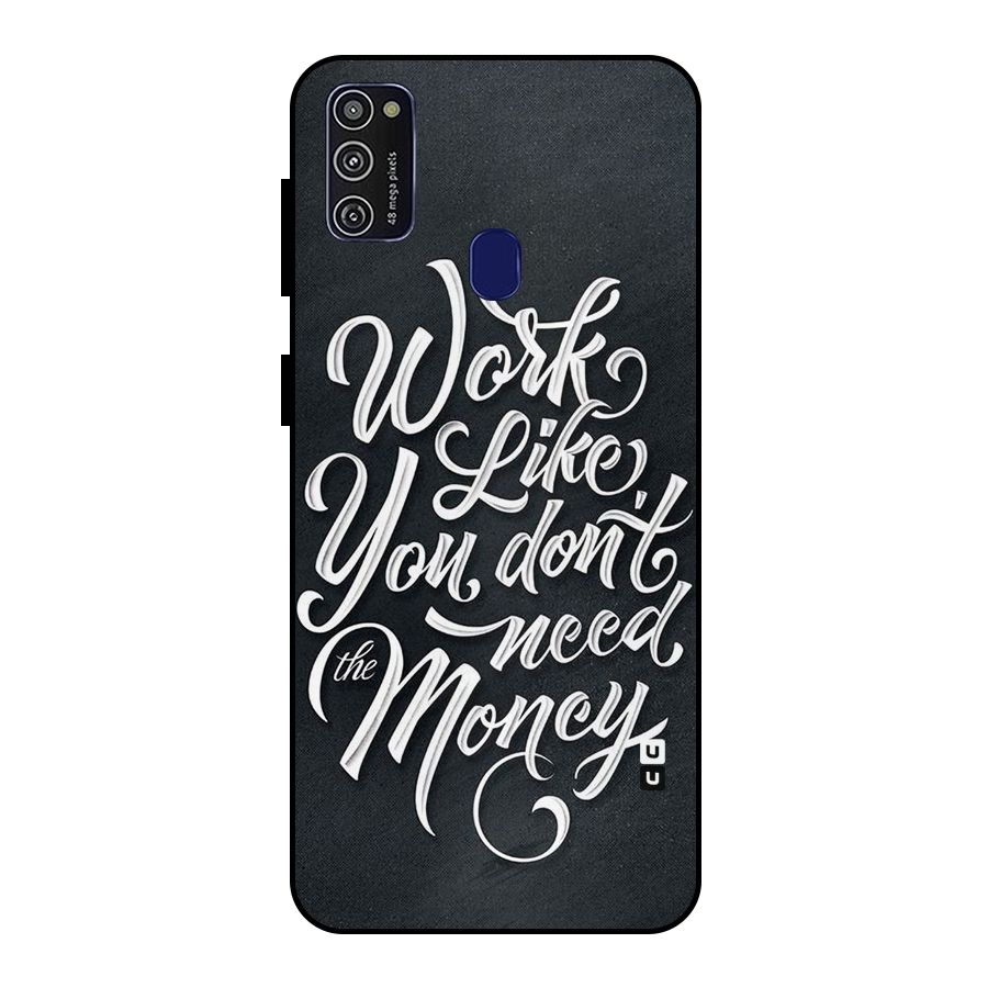 Work Like King Metal Back Case for Galaxy M30s