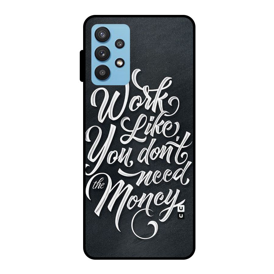 Work Like King Metal Back Case for Galaxy M32 5G