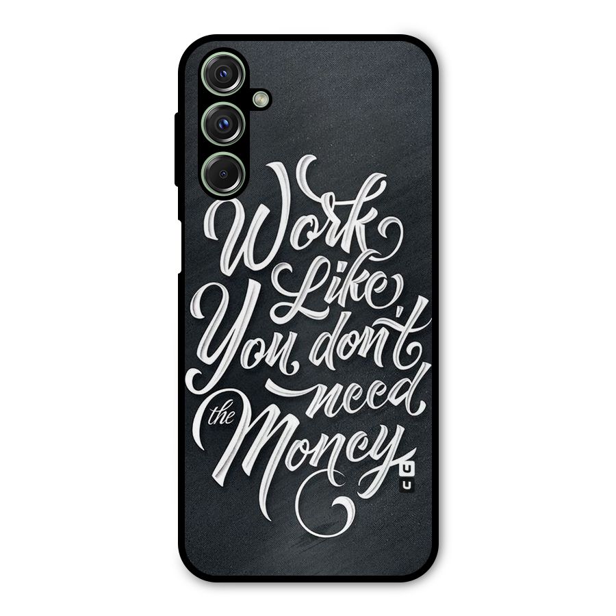 Work Like King Metal Back Case for Galaxy M34