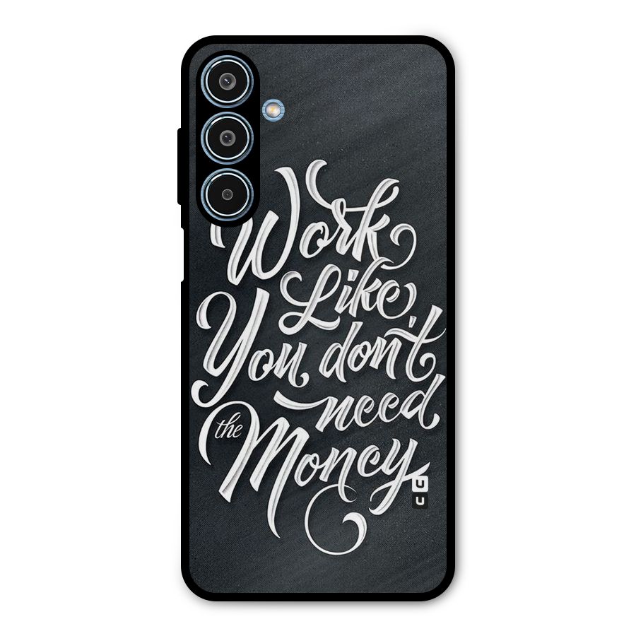 Work Like King Metal Back Case for Galaxy M35