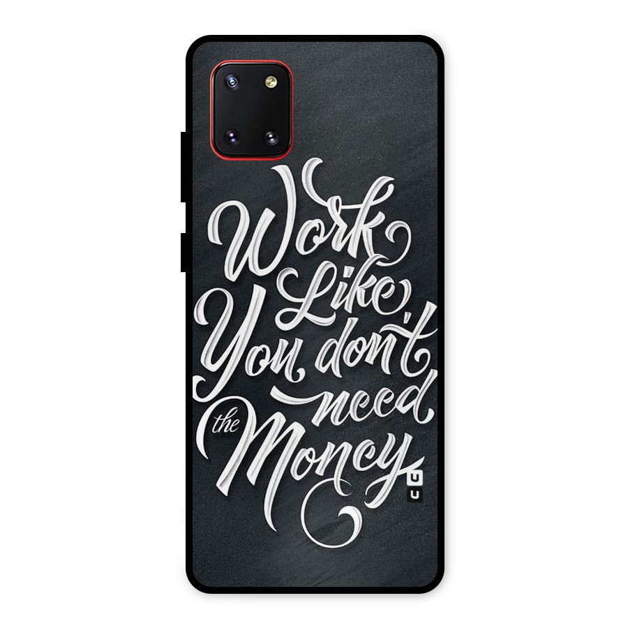 Work Like King Metal Back Case for Galaxy Note 10 Lite